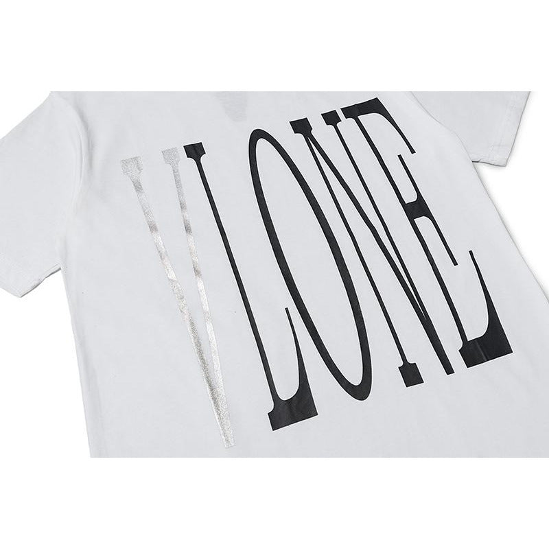 Vlone White and Silver Tee Shirt