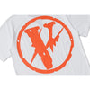 Vlone Orange and White Tee Shirt