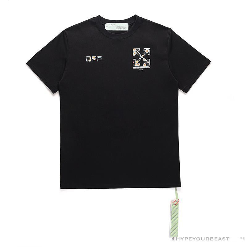 OFF-WHITE Daisy Graffiti Arrow Conley Tee Shirt 'BLACK'