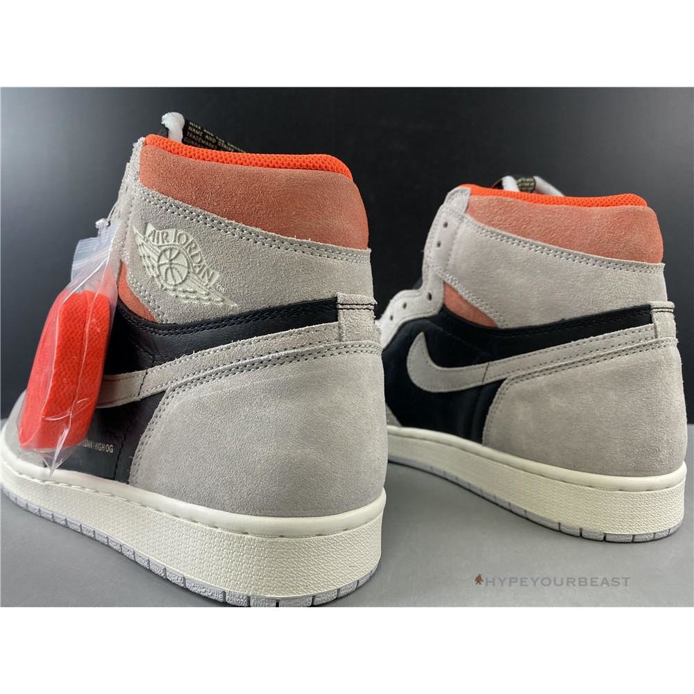 Air Jordan 1 Retro High OG Neutral Grey Hyper Crimson