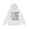 Vlone Hoodie White Rainbow