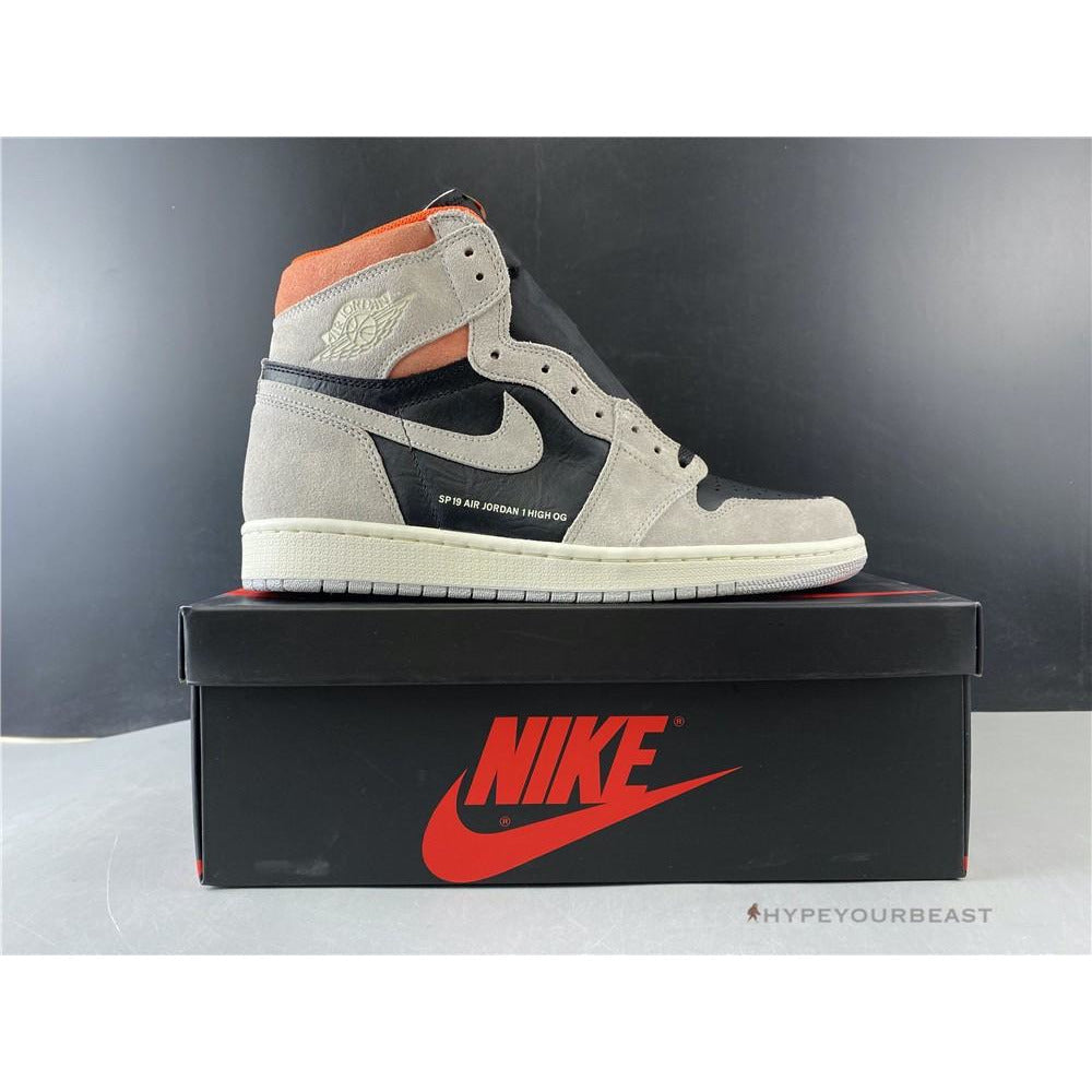 Air Jordan 1 Retro High OG Neutral Grey Hyper Crimson