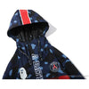 BAPE x PSG Paris Saint-Germain Camouflage Blue-Red Hoodie