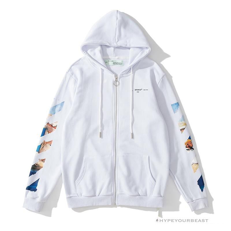 Off White Hoodie White Sail