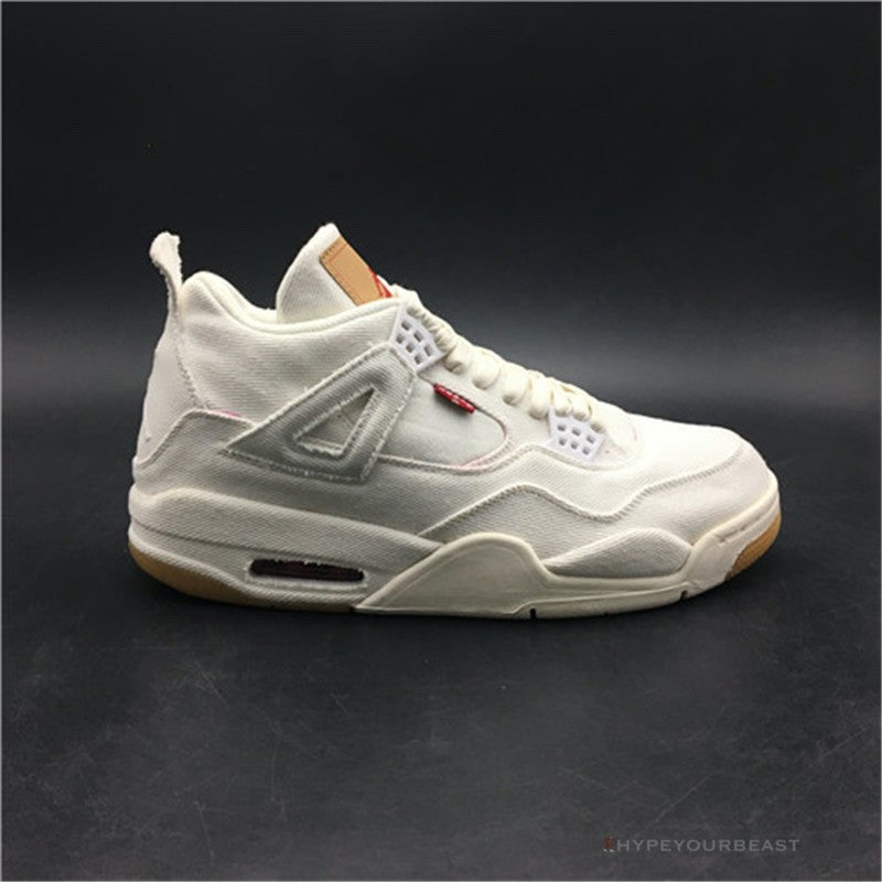 Jordan 4 X Levi's White