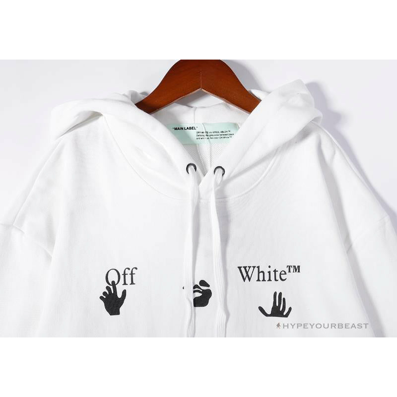 OFF-WHITE Green Arrow Hoodie 'WHITE'