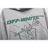 OFF-WHITE Hand-Painted Utility Pole Worker Hoodie 'GREY'