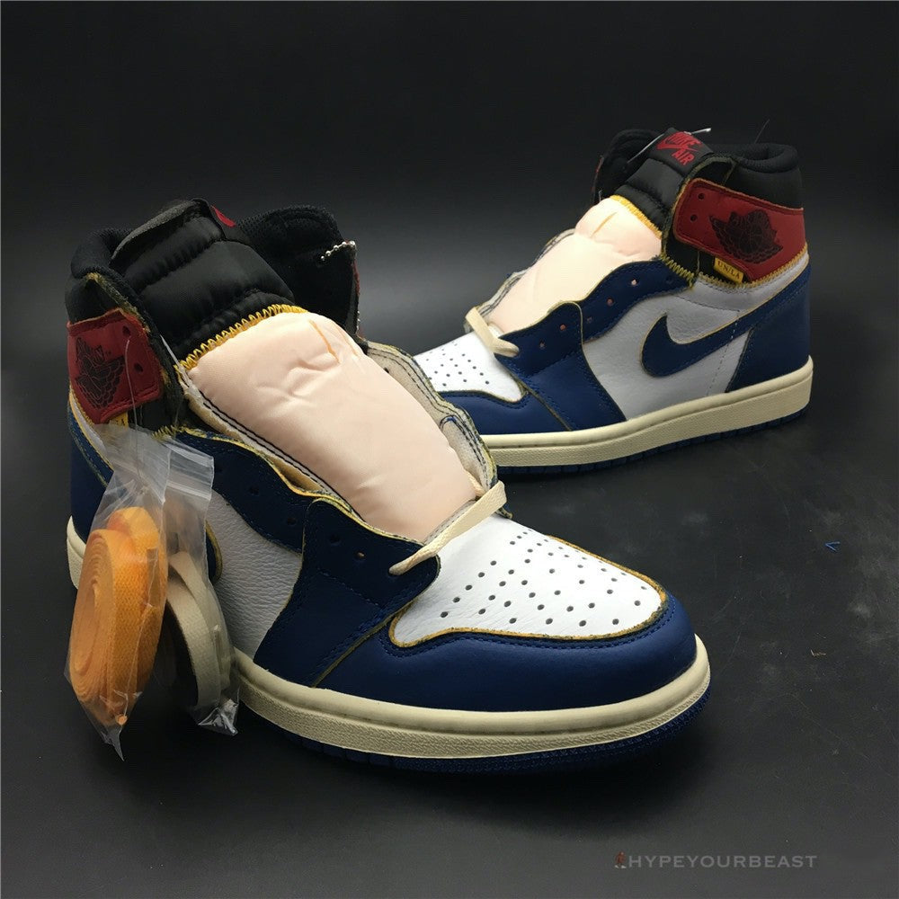 Jordan 1 Retro High Union Los Angeles Storm Blue Blue Toes