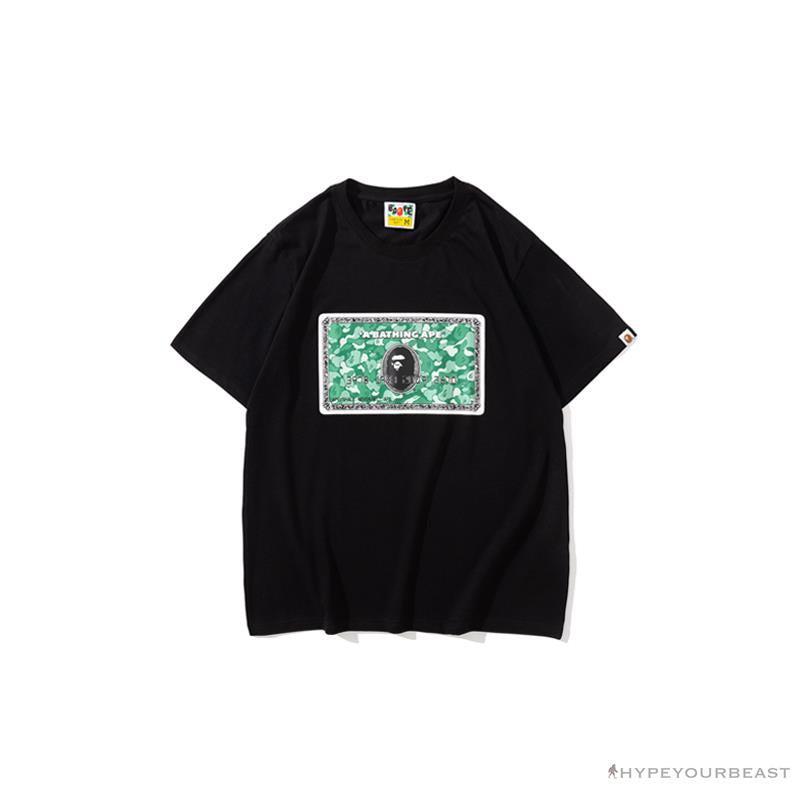 BAPE Spoof Dollar Bill Tee Shirt 'BLACK'