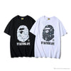 BAPE Starry Sky Camouflage Luminous Great Ape Man Head Tee Shirt 'WHITE'