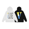 Vlone Hoodie Blue Yellow Logo (White)