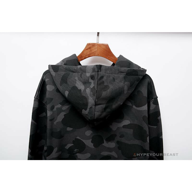 BAPE x Bathing Ape Head Camouflage Hoodie 'GREY'