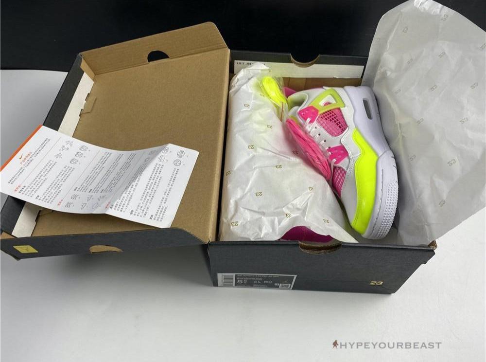 Air Jordan 4 Retro White Lemon Pink