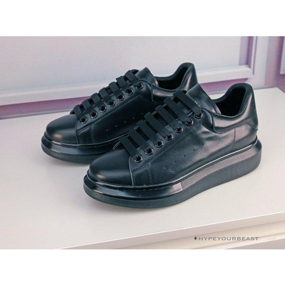 Alexander McQueen Black on Black Lace Up Sneaker