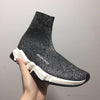 BCG Sock Sneakers Grey White Black