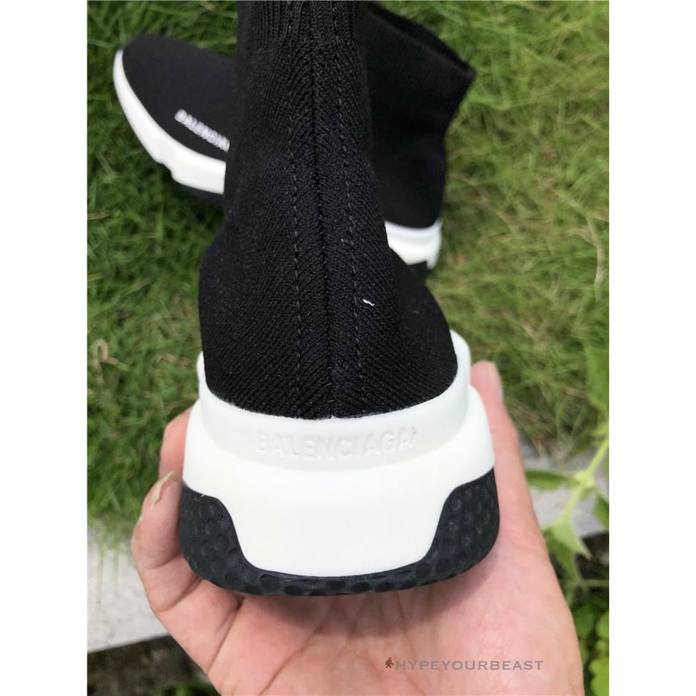 BCG Sock Sneakers Black White 2018