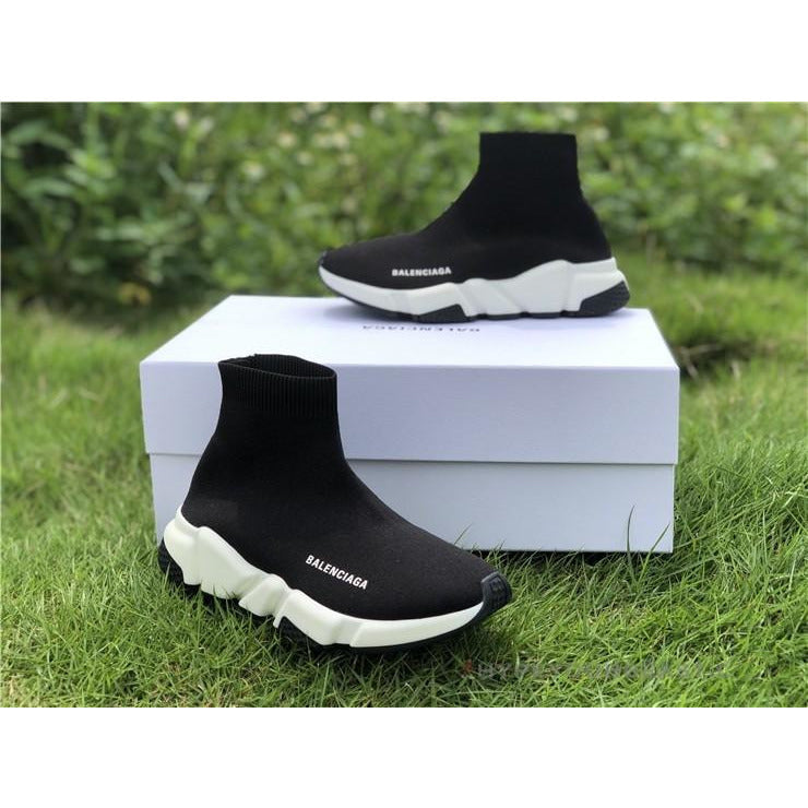 BCG Sock Sneakers Black White 2018