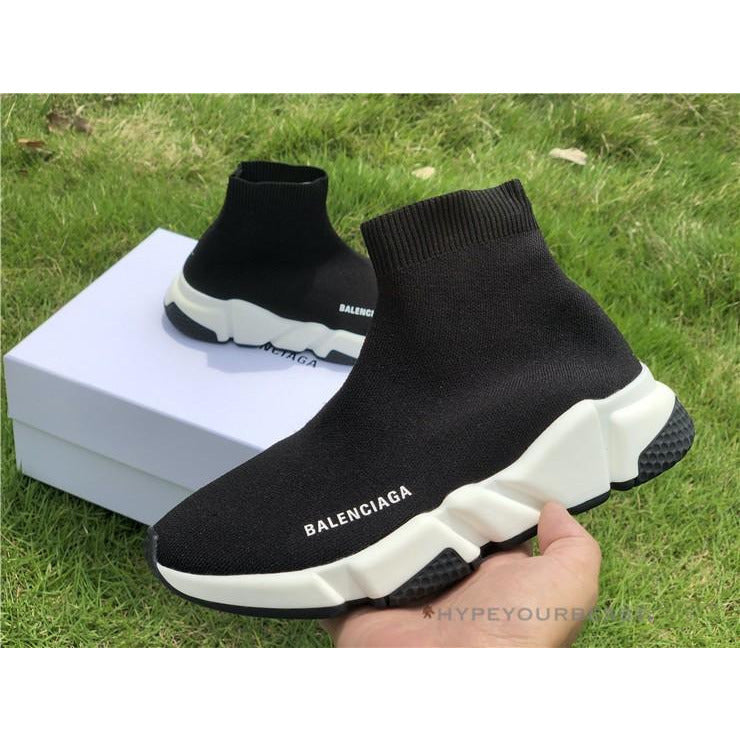 BCG Sock Sneakers Black White 2018
