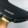 BCG Sock Sneakers Clear Sole - Black Yellow Fluo