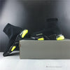 BCG Sock Sneakers Clear Sole - Black Yellow Fluo