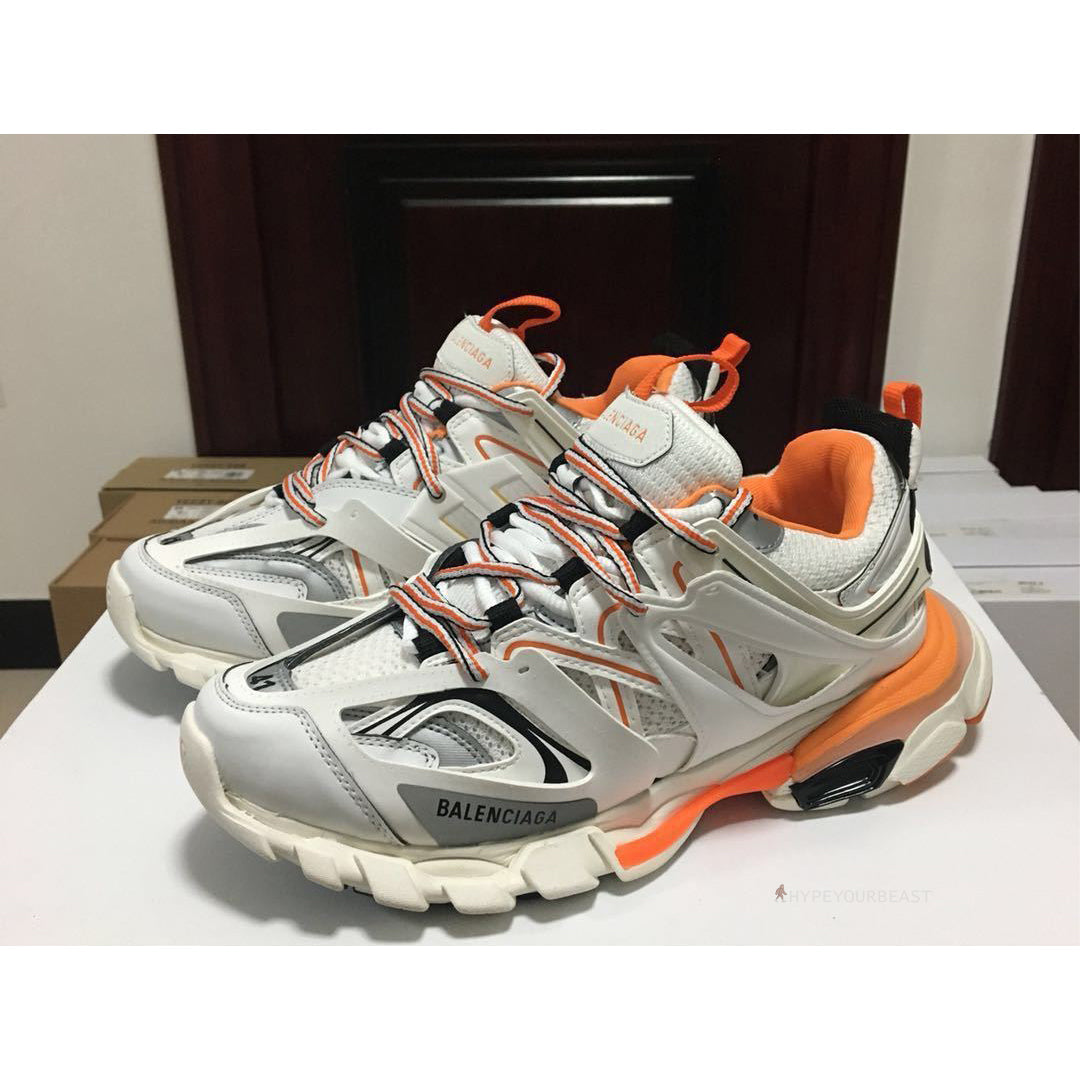 BCG Track Sneakers White / Orange