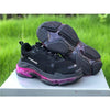 BCG Triple S Clear Sole - Black Pink Neon