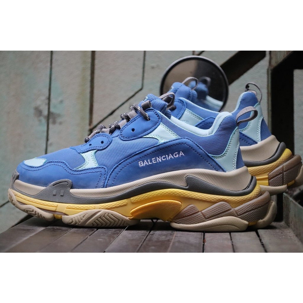 BCG Triple S Sneakers Blue / Yellow