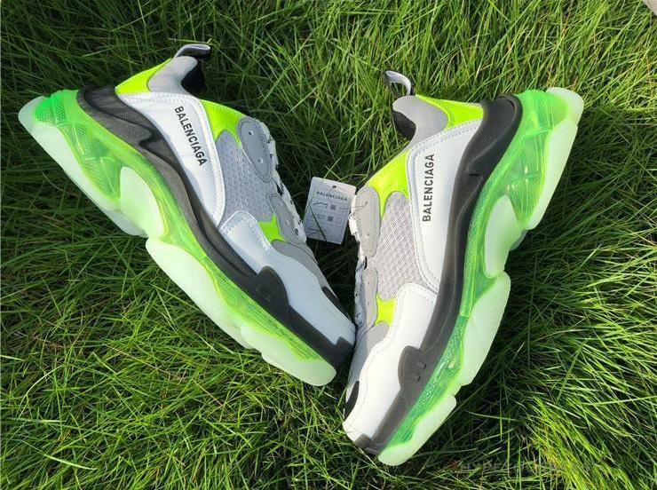 BCG Triple S Grey / Neon