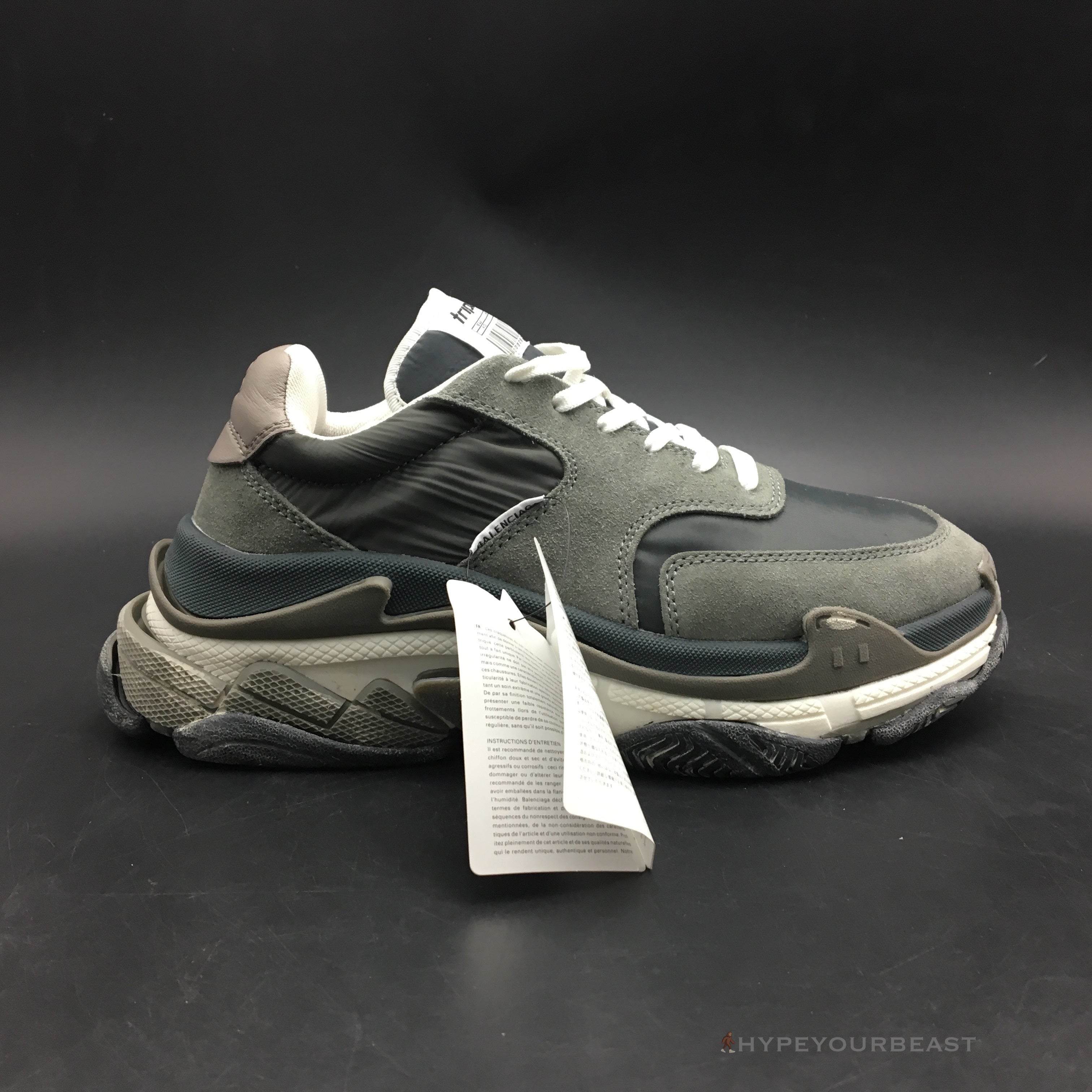 BCG Triple S Grey Suede