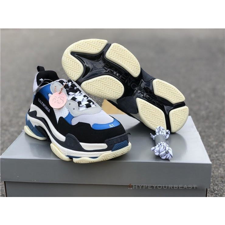 BCG Triple S Sneakers Black / Blue / White