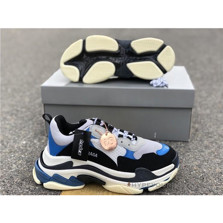 BCG Triple S Sneakers Black / Blue / White