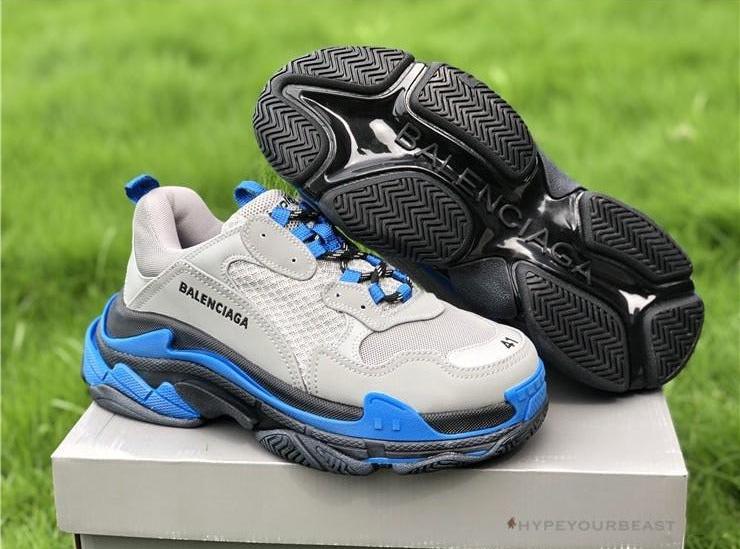 BCG Triple S Grey / Blue