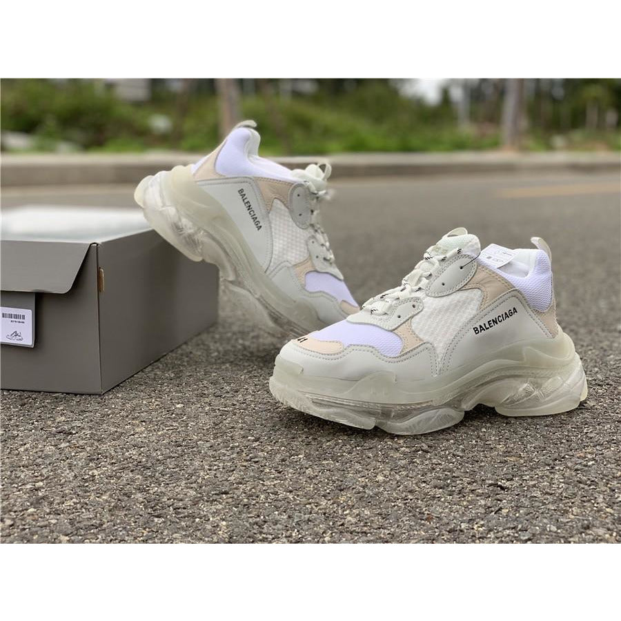 BCG Triple S White / Clear Sole