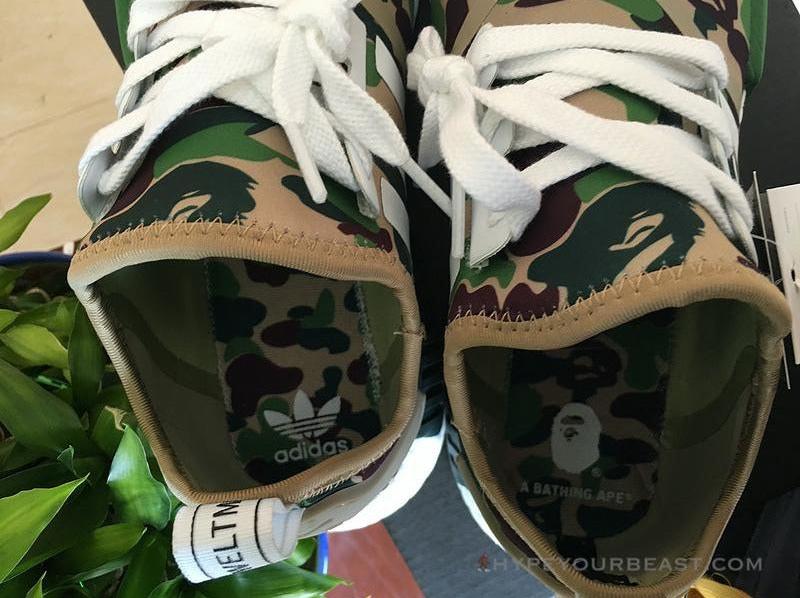 Bape X Adidas NMD Green Camo