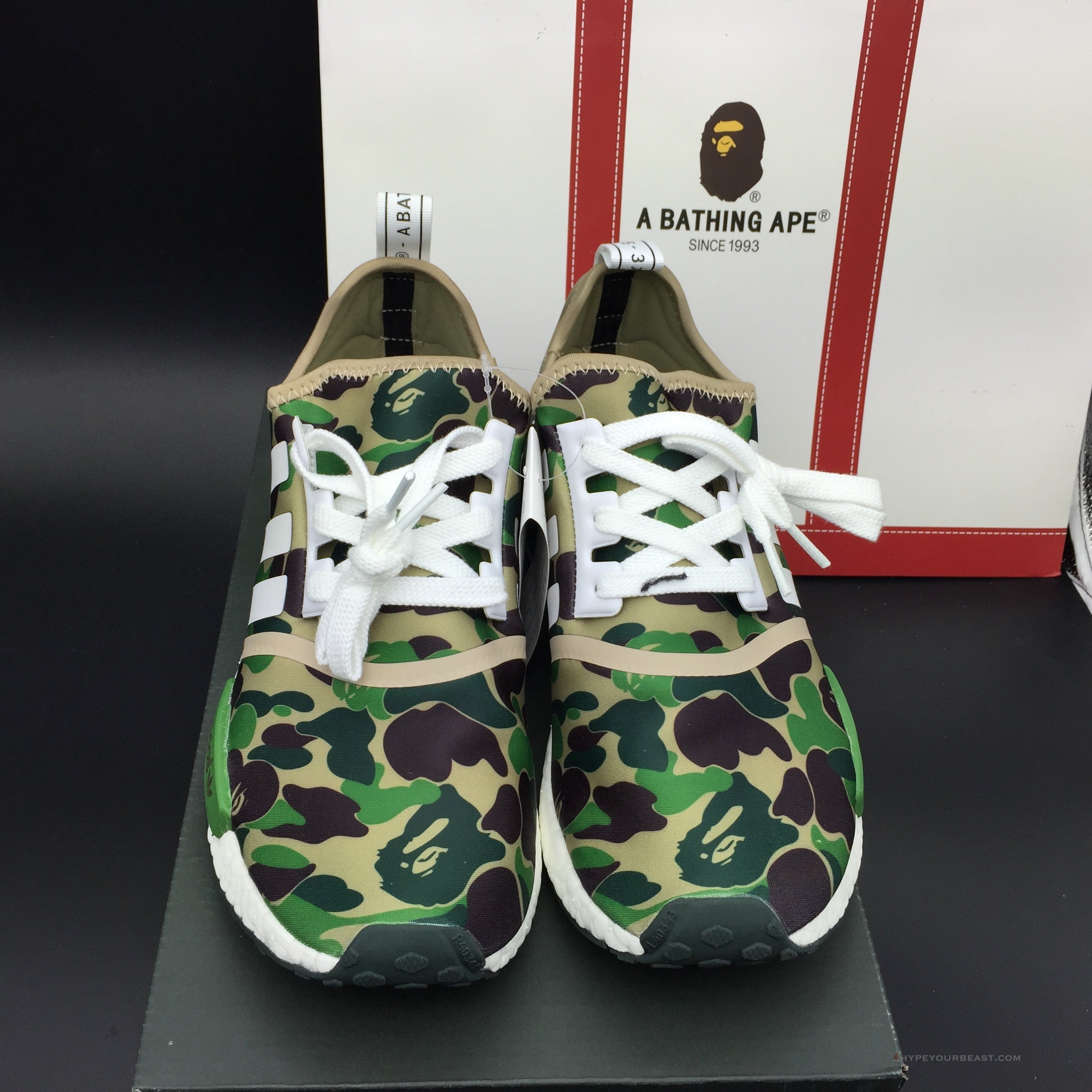 Bape X Adidas NMD Green Camo