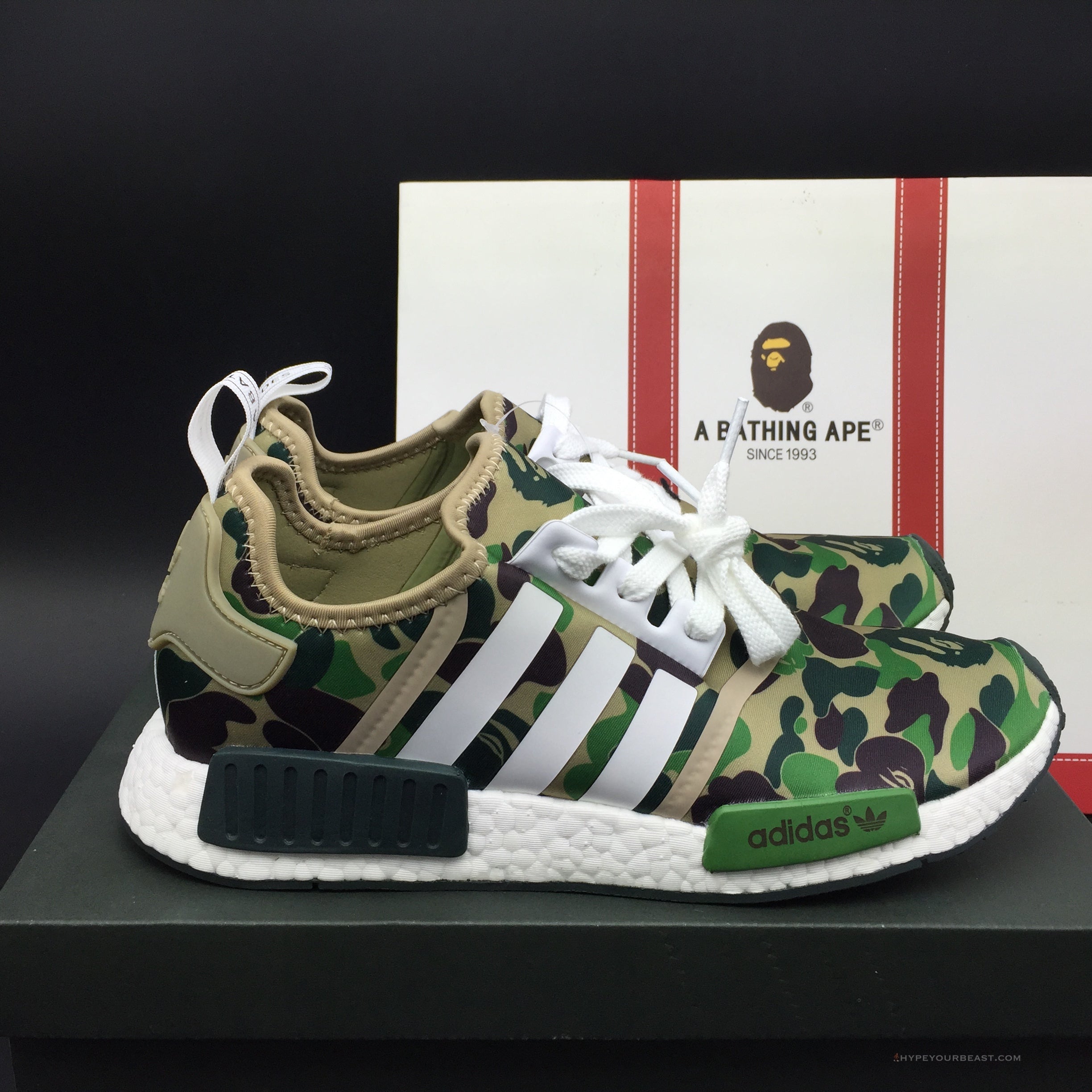 Bape X Adidas NMD Green Camo