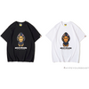 BAPE Baby Milo Blue Shark Hat Little Monkey Tee Shirt 'WHITE'