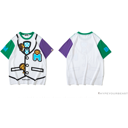 BAPE Baby Milo Cartoon Vest Color Matching Tee Shirt