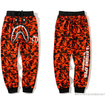 BAPE x XO Co-Branded Camouflage Pants 'RED'
