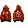 BAPE x XO Co-Branded Camouflage Hoodie 'RED'