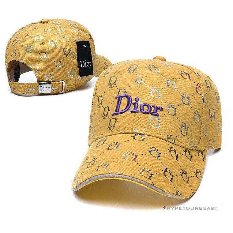Dior Hat Yellow