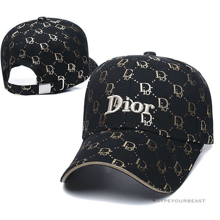 Dior Hat Black Gold