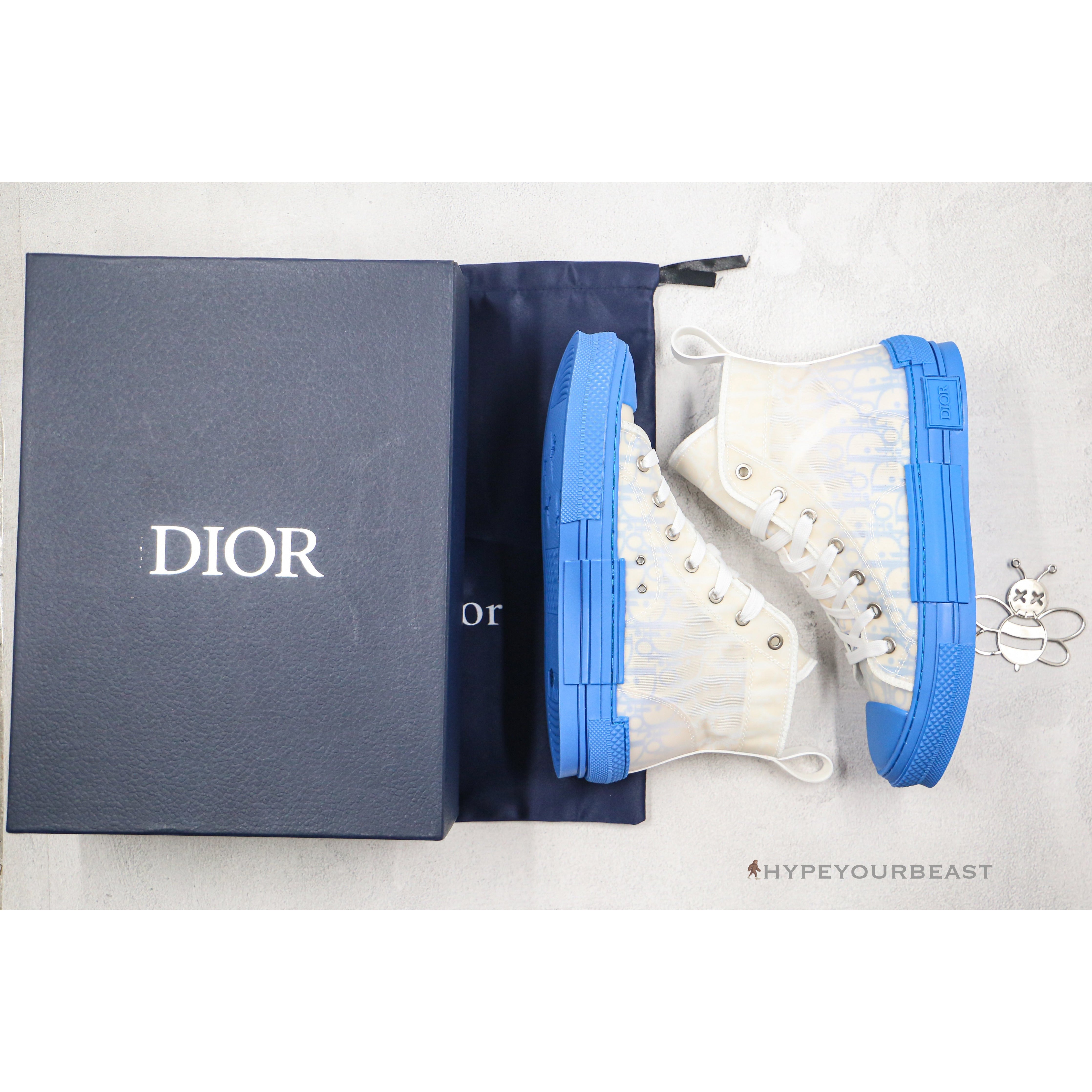 Dior High Top Gradient Blue