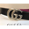 GC Belt Black Silver Buckle