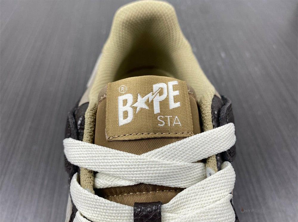 Bape Sta Low Top Sneakers 'Brown Leather'