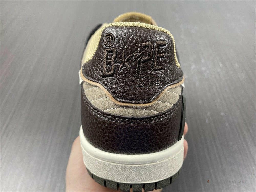 Bape Sta Low Top Sneakers 'Brown Leather'