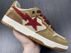 Bape Sta Low Top Sneakers 'Brown Red'