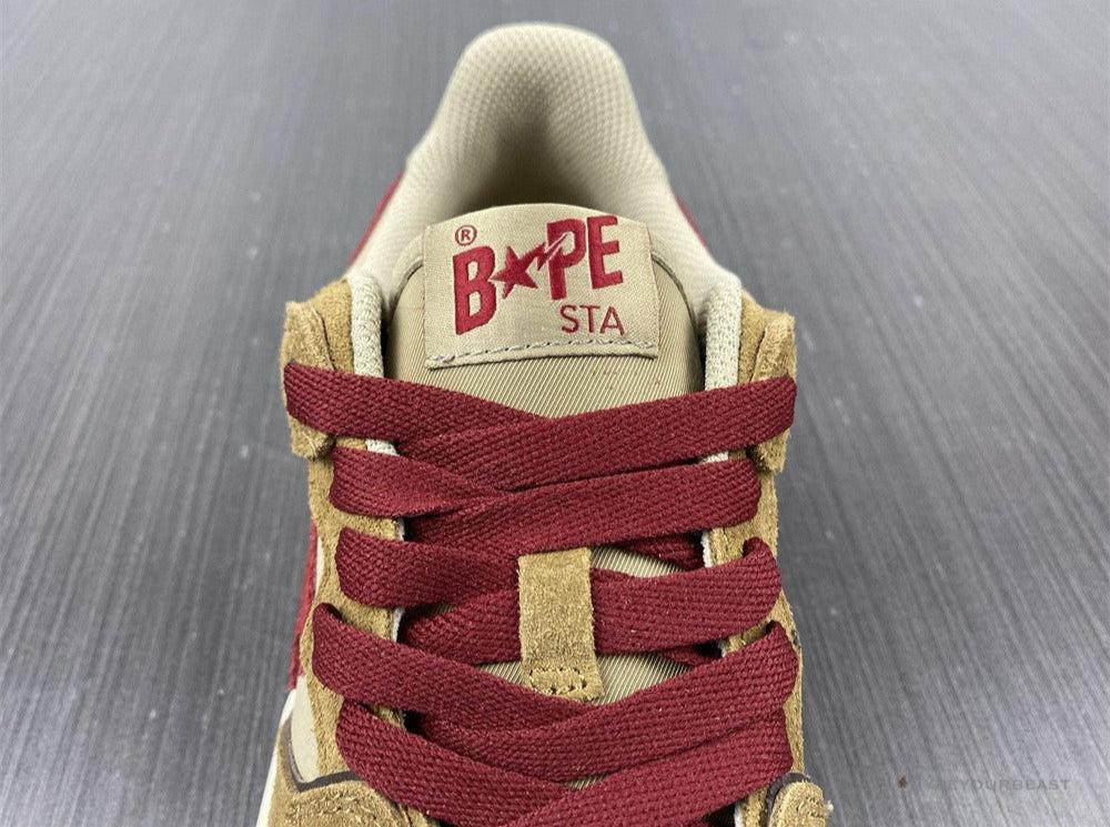 Bape Sta Low Top Sneakers 'Brown Red'