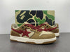 Bape Sta Low Top Sneakers 'Brown Red'