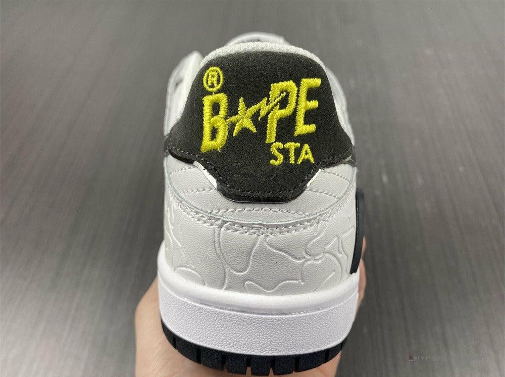 Bape Sta Low Top Sneakers 'White Metallic Silver'